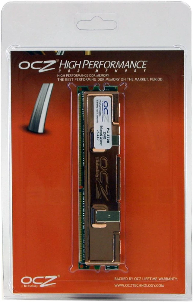 Open Box: OCZ Enhanced Latency 256MB DDR 466 (PC 3700) System Memory ...