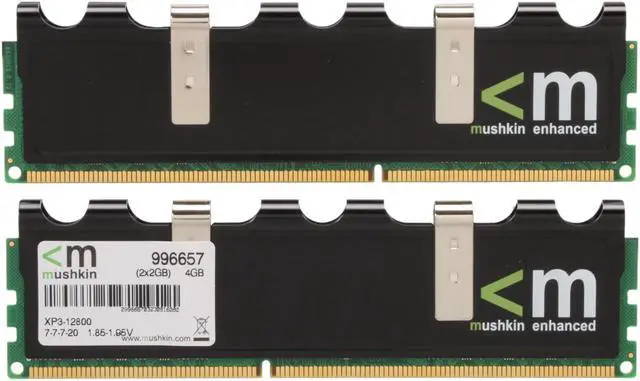 Alt view image 2 of 3 - Mushkin Enhanced Blackline 4GB (2 x 2GB) DDR3 1600 (PC3 12800) Dual Channel Kit Desktop Memory Model 996657