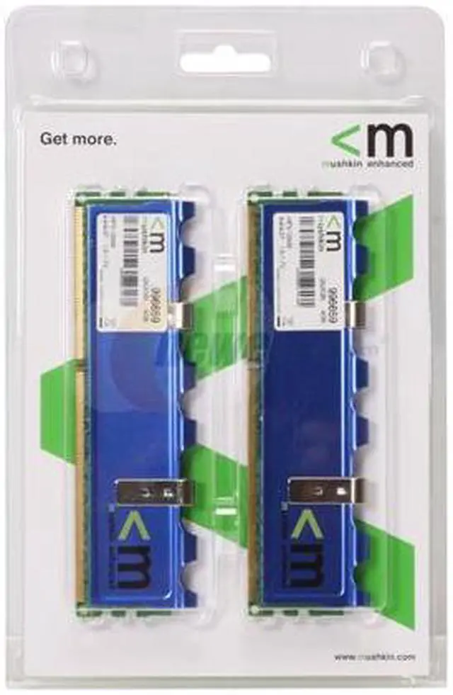 Alt view image 3 of 3 - Mushkin Enhanced Blackline 4GB (2 x 2GB) DDR3 1600 (PC3 12800) Dual Channel Kit Desktop Memory Model 996659