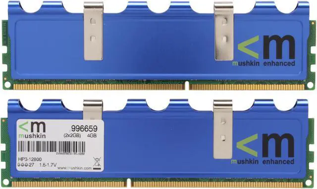 Alt view image 2 of 3 - Mushkin Enhanced Blackline 4GB (2 x 2GB) DDR3 1600 (PC3 12800) Dual Channel Kit Desktop Memory Model 996659