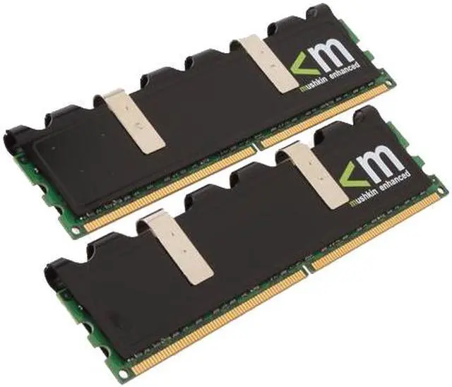 Main image of Mushkin Enhanced XP 2GB (2 x 1GB) DDR2 1150 (PC2 9200) Dual Channel Kit Desktop Memory Model 996656