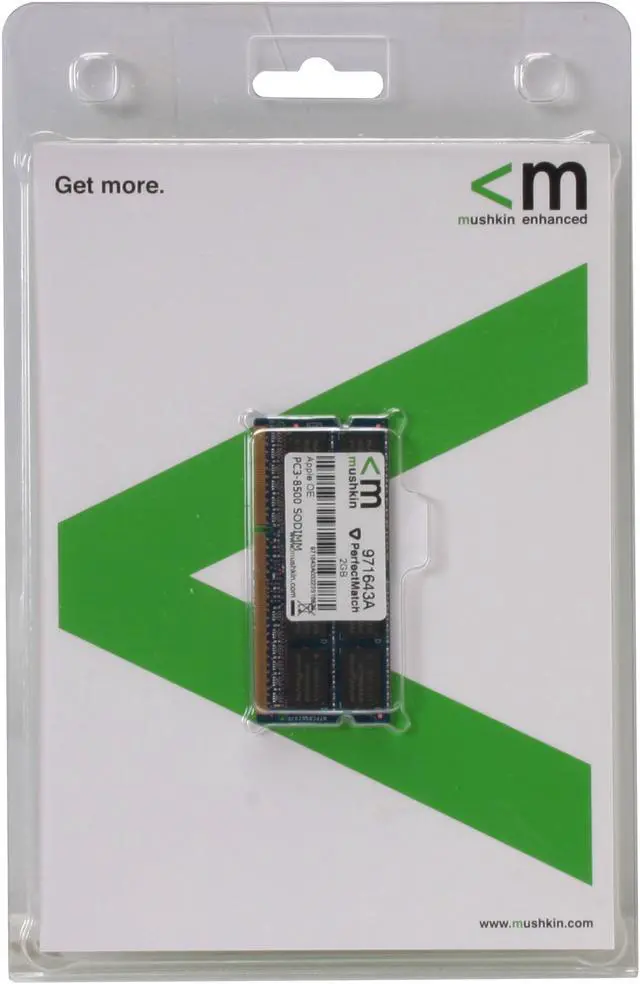 Alt view image 4 of 4 - Mushkin Enhanced 2GB DDR3 1066 (PC3 8500) Memory For Apple Model 971643A