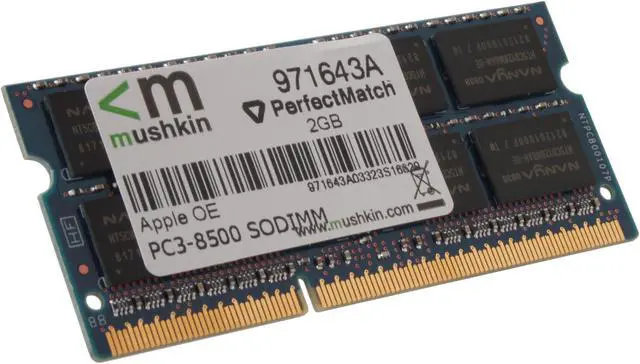 Main image of Mushkin Enhanced 2GB DDR3 1066 (PC3 8500) Memory For Apple Model 971643A