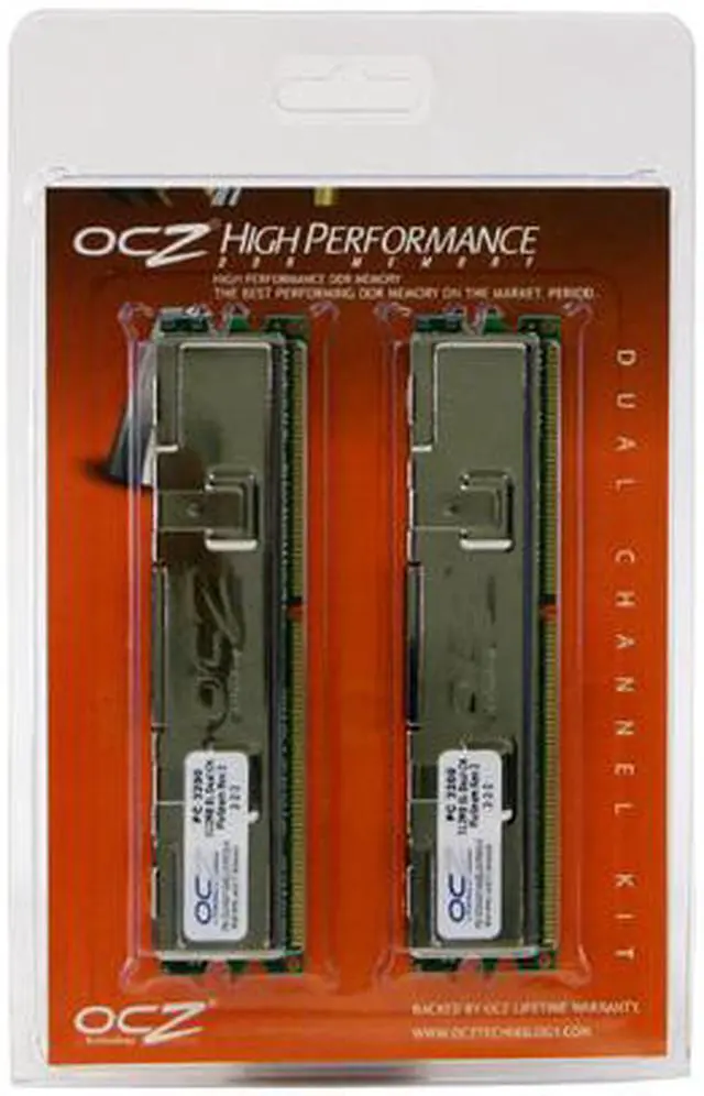 Alt view image 2 of 2 - OCZ EL Platinum Revision 2 1GB (2 x 512MB) DDR 400 (PC 3200) Dual Channel Kit Desktop Memory Model OCZ4001024ELDCPER2-K