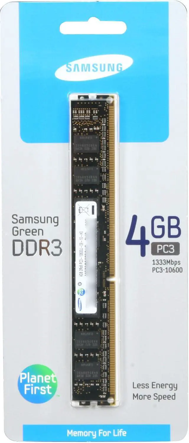Alt view image 3 of 3 - SAMSUNG 4GB DDR3 1333 Desktop Memory Model MV-3V4G4/US