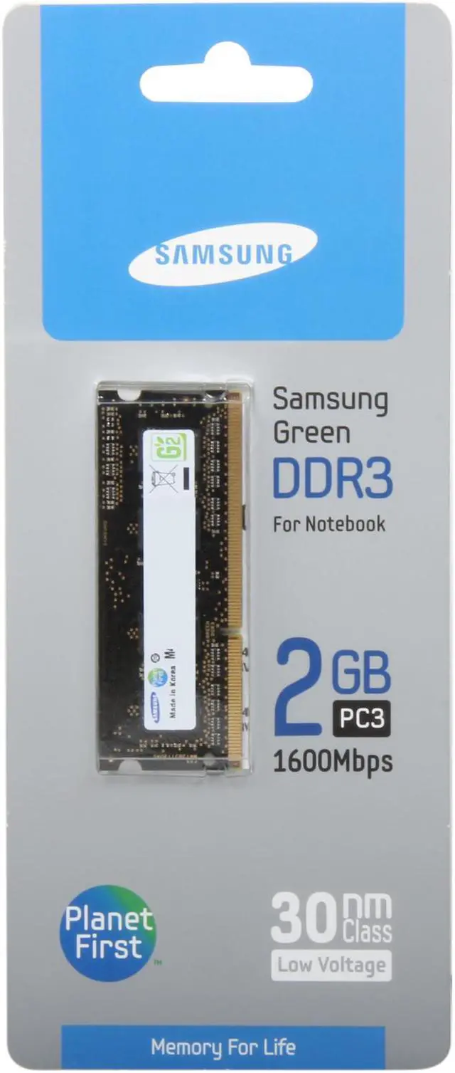 Alt view image 3 of 3 - SAMSUNG 2GB 204-Pin DDR3 SO-DIMM DDR3L 1600 (PC3L 12800) Laptop Memory Model MV-3T2G3/US