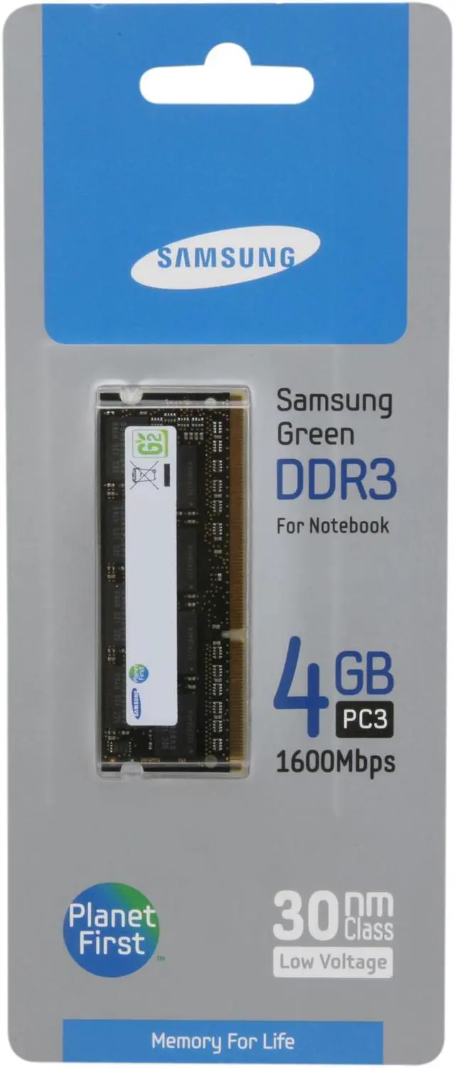 Alt view image 3 of 3 - SAMSUNG 4GB 204-Pin DDR3 SO-DIMM DDR3L 1600 (PC3L 12800) Laptop Memory Model MV-3T4G3/US