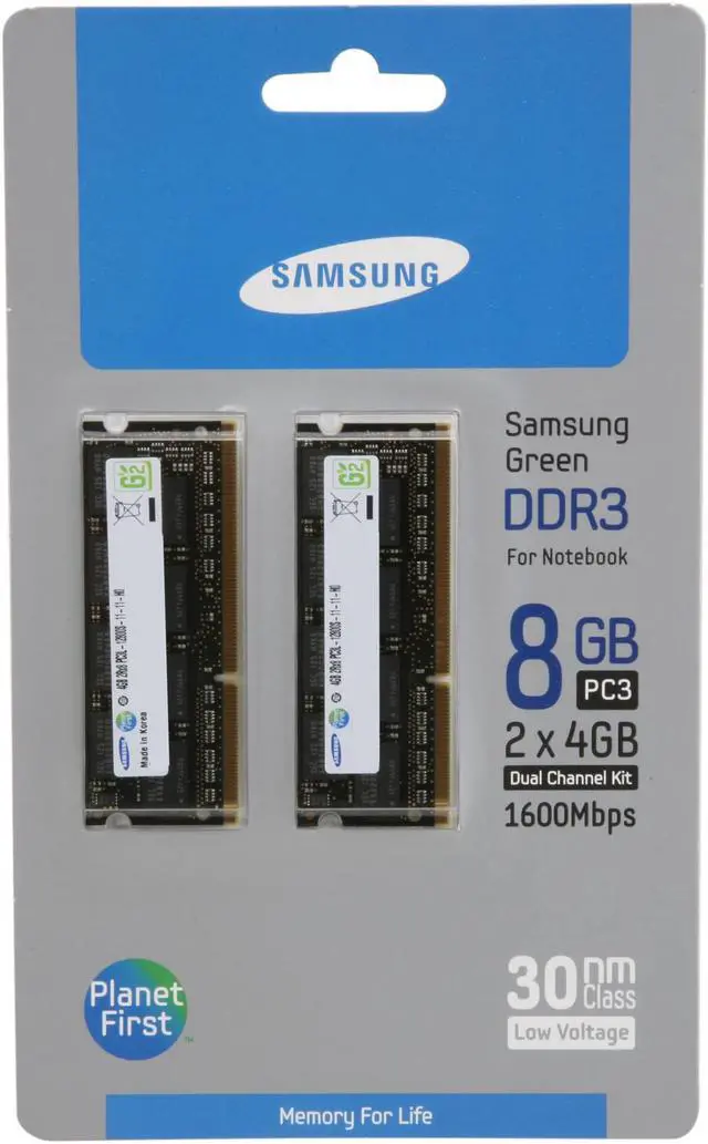 Alt view image 3 of 3 - SAMSUNG 8GB (2 x 4GB) 204-Pin DDR3 SO-DIMM DDR3L 1600 (PC3L 12800) Laptop Memory Model MV-3T4G3D/US
