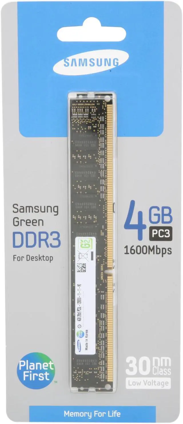 Alt view image 3 of 3 - SAMSUNG 4GB DDR3L 1600 (PC3L 12800) Desktop Memory Model MV-3V4G3/US