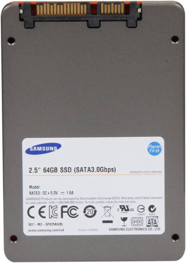 Alt view image 5 of 6 - SAMSUNG 470 Series MZ-5PA064C/AM 2.5" 64GB SATA II MLC Internal Solid State Drive (SSD) w/ Desktop Upgrade Kit and Norton Ghost 15