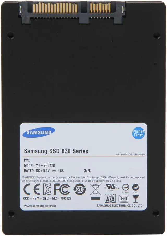 Alt view image 5 of 6 - SAMSUNG 830 Series MZ-7PC128D/AM 2.5" 128GB SATA III MLC Internal Solid State Drive (SSD) Desktop Upgrade Kit