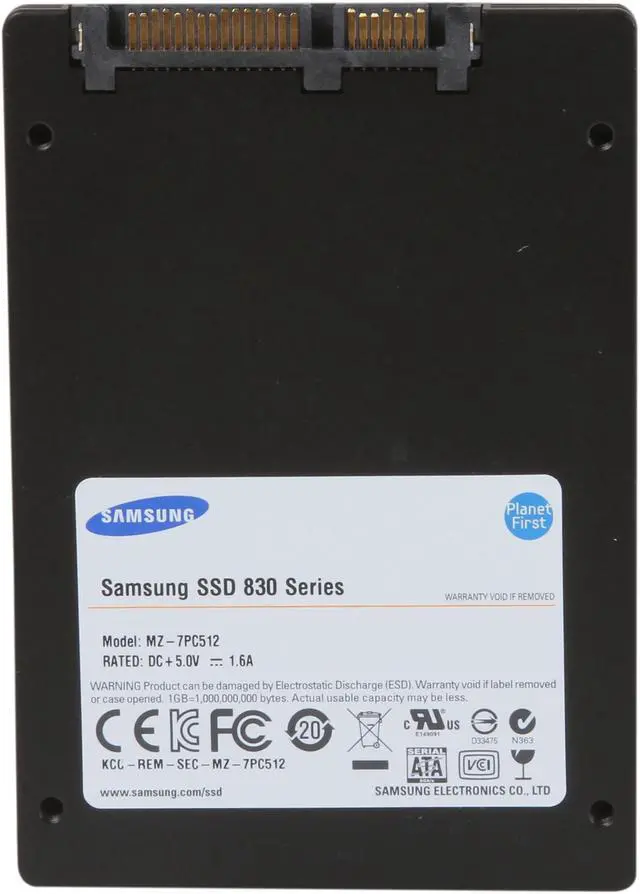 Alt view image 4 of 5 - SAMSUNG 830 Series MZ-7PC512N/AM 2.5" 512GB SATA III MLC Internal Solid State Drive (SSD) Notebook Upgrade Kit