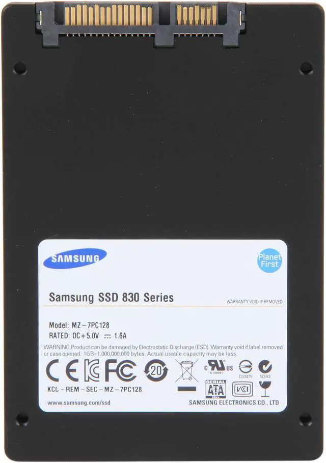 Alt view image 5 of 6 - SAMSUNG 830 Series 2.5" 128GB SATA III MLC Internal Solid State Drive (SSD) MZ-7PC128B/WW