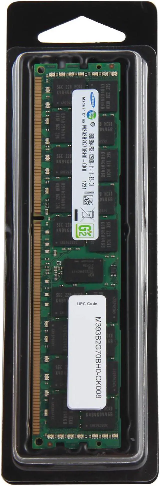 Alt view image 3 of 3 - SAMSUNG 16GB ECC Registered DDR3 1600 Server Memory Model M393B2G70BH0-CK008