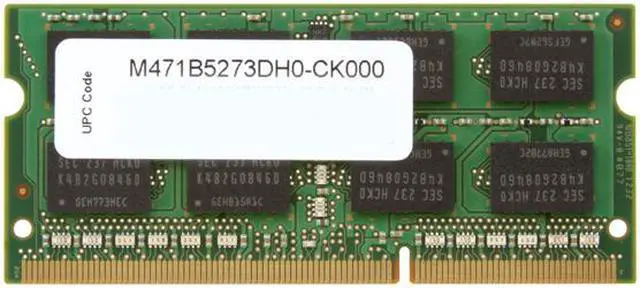 Alt view image 2 of 3 - SAMSUNG 4GB 204-Pin DDR3 SO-DIMM DDR3 1600 (PC3 12800) Laptop Memory Model M471B5273DH0-CK0
