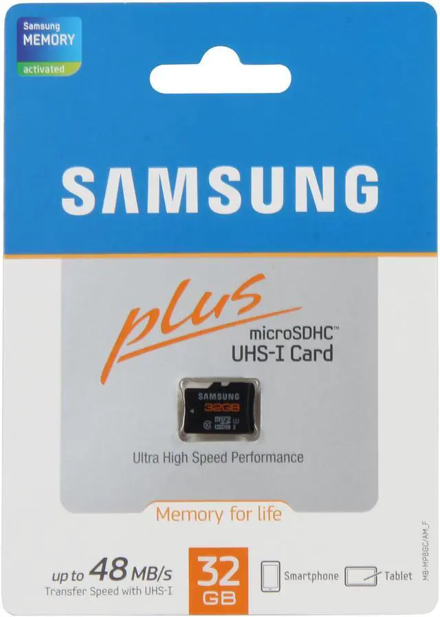 Alt view image 3 of 3 - SAMSUNG Plus 32GB microSDHC Class 10 Flash Card Model MB-MPBGC/AM