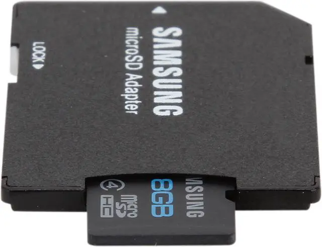 Alt view image 3 of 4 - SAMSUNG 8GB microSDHC Flash Card w/ Adapter Model MB-MS8GBA/AM