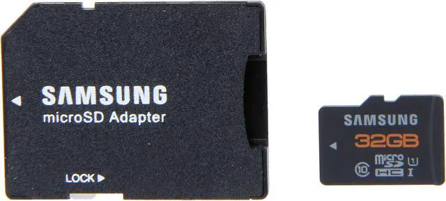 Main image of SAMSUNG 32GB microSDHC Flash Card w/ Adapter Model MB-MPBGCA/AM