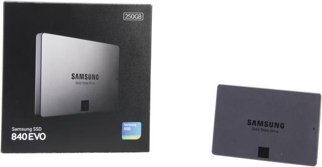 Alt view image 5 of 5 - SAMSUNG 840 EVO MZ-7TE250BW 2.5" 250GB SATA 6Gb/s 1x nm Samsung Toggle DDR 2.0 3-Bit MLC NAND Flash Memory (400Mbps) Internal Solid State Drive (SSD)