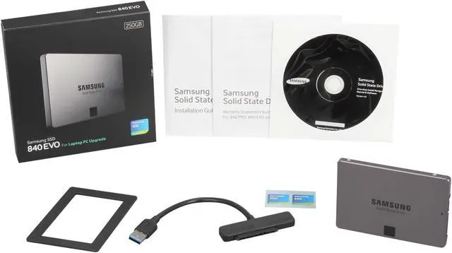 Alt view image 5 of 5 - SAMSUNG 840 EVO MZ-7TE250LW 2.5" TLC Internal Solid State Drive (SSD) With Notebook Bundle Kit