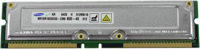 Main image of SAMSUNG 512MB PC 800 System Memory Model MR16R162GEGO-CM8 - OEM