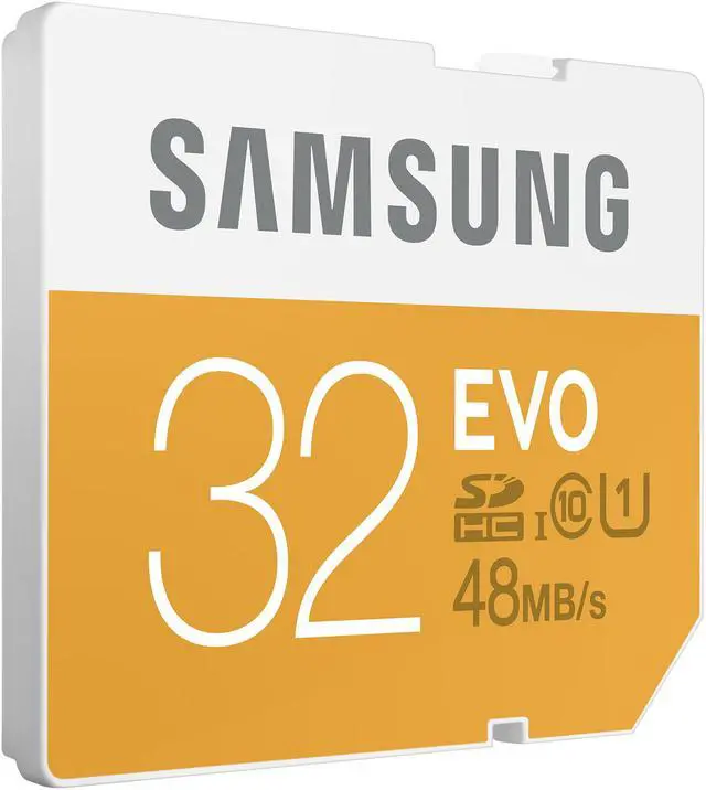 Alt view image 2 of 4 - Samsung 32GB EVO SDHC UHS-I/U1 Class 10 Memory Card (MB-SP32D/AM)
