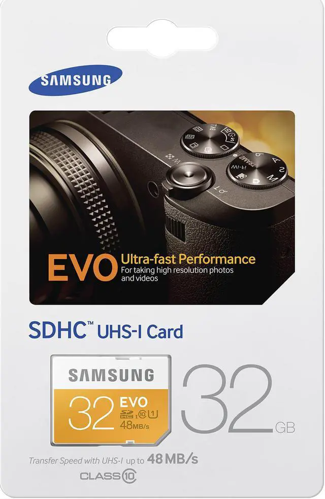 Alt view image 4 of 4 - Samsung 32GB EVO SDHC UHS-I/U1 Class 10 Memory Card (MB-SP32D/AM)