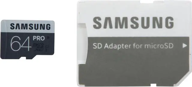 Main image of SAMSUNG Pro 64GB microSDXC Flash Card Model MB-MG64DA/AM