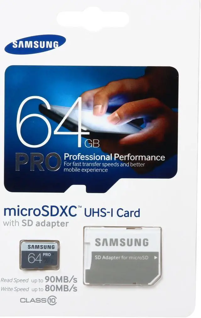 Alt view image 5 of 5 - SAMSUNG Pro 64GB microSDXC Flash Card Model MB-MG64DA/AM