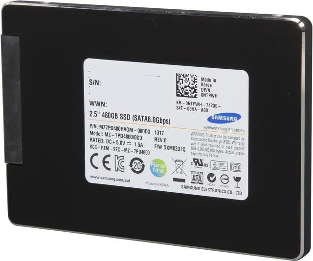 Main image of SAMSUNG SM843 Pro Data Center Series MZ-7PD4800/0D3 2.5" 480GB SATA III MLC Internal Solid State Drive (SSD)
