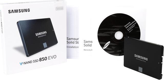 Alt view image 6 of 5 - SAMSUNG 850 EVO 2.5" 500GB SATA III 32 layer 3D V-NAND Internal Solid State Drive (SSD) MZ-75E500B/AM