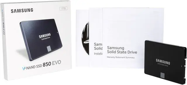 Alt view image 6 of 5 - SAMSUNG 850 EVO 2.5" 1TB SATA III 3D NAND Internal Solid State Drive (SSD) MZ-75E1T0B/AM