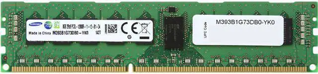 Main image of SAMSUNG 8GB ECC Registered DDR3 1600 (PC3 12800) Server Memory Model M393B1G73DB0-YK0