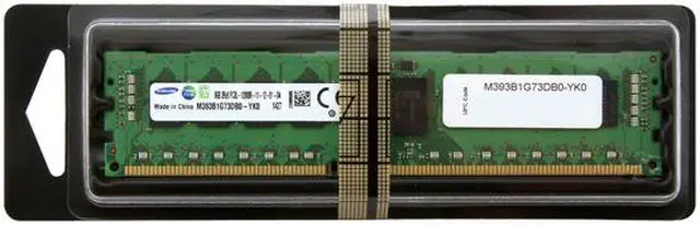 Alt view image 2 of 2 - SAMSUNG 8GB ECC Registered DDR3 1600 (PC3 12800) Server Memory Model M393B1G73DB0-YK0