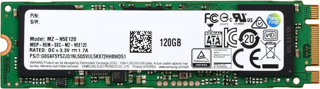 Alt view image 2 of 4 - SAMSUNG 850 EVO M.2 2280 120GB SATA III 3D NAND Internal SSD Single Unit Version MZ-N5E120BW