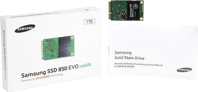 Alt view image 4 of 4 - SAMSUNG 850 EVO mSATA 1TB Mini-SATA (mSATA) 3D NAND Internal SSD Single Unit Version MZ-M5E1T0BW