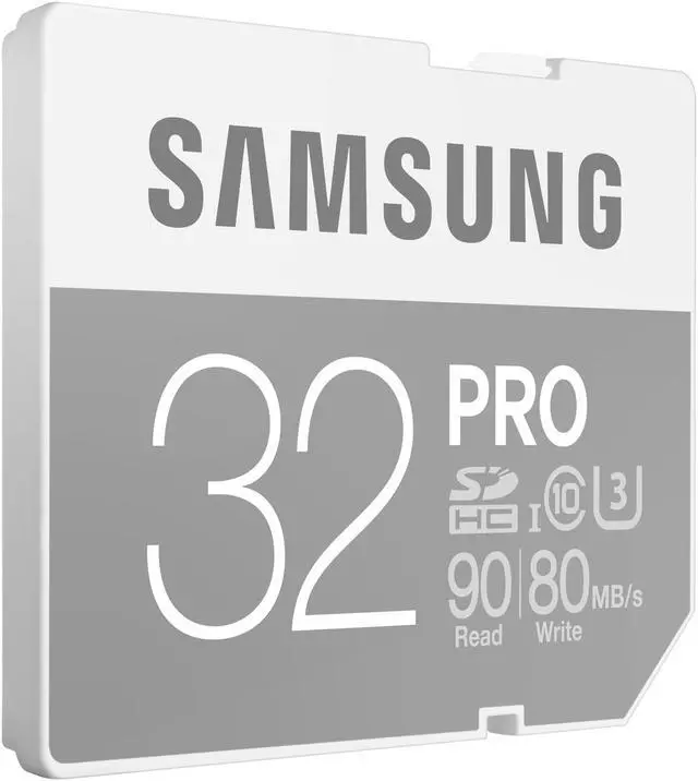 Alt view image 2 of 4 - Samsung 32GB PRO SDHC UHS-I/U3 Class 10 Memory Card, Speed Up to 90MB/s (MB-SG32E/AM)