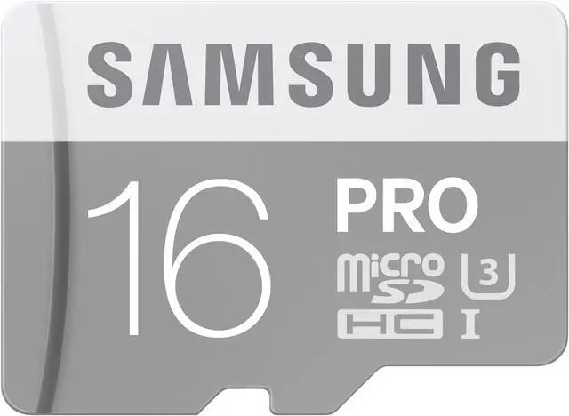 Main image of Samsung 16GB PRO microSDHC UHS-I/U3 Class 10 Memory Card with Adapter, Speed Up to 90MB/s (MB-MG16EA/AM)