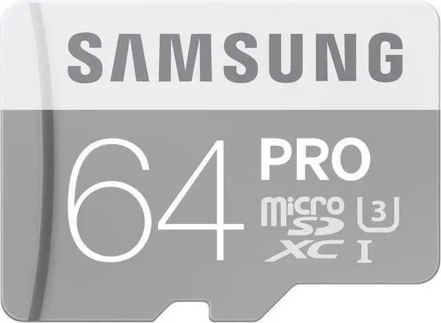 Main image of Samsung 64GB PRO microSDXC UHS-I/U3 Class 10 Memory Card with Adapter, Speed Up to 90MB/s (MB-MG64EA/AM)
