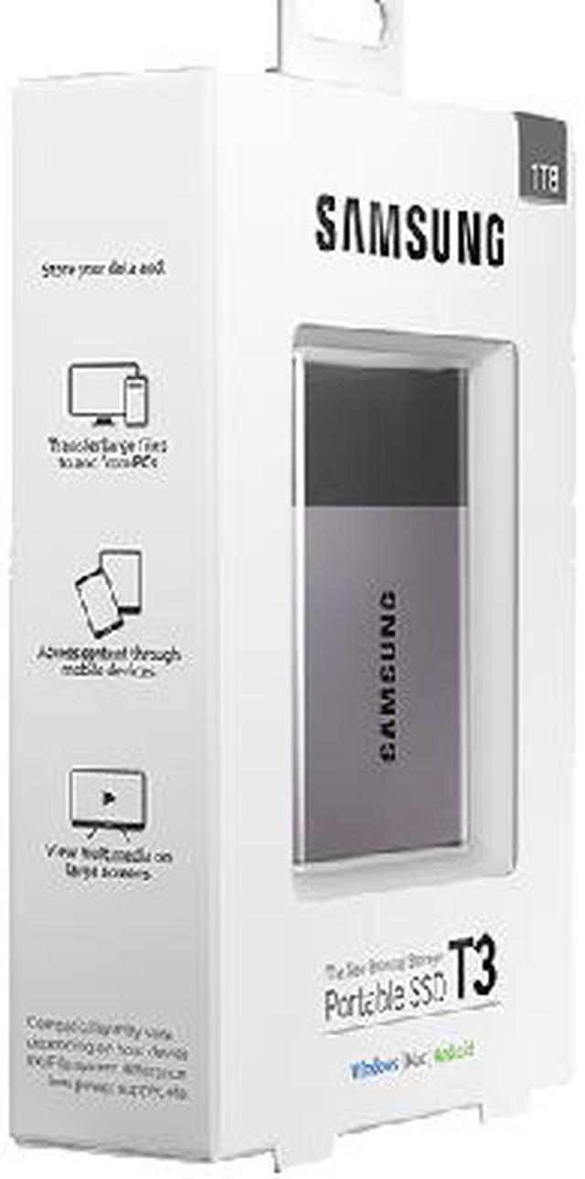 Alt view image 10 of 10 - SAMSUNG T3 Portable 1TB USB 3.1 External Solid State Drive