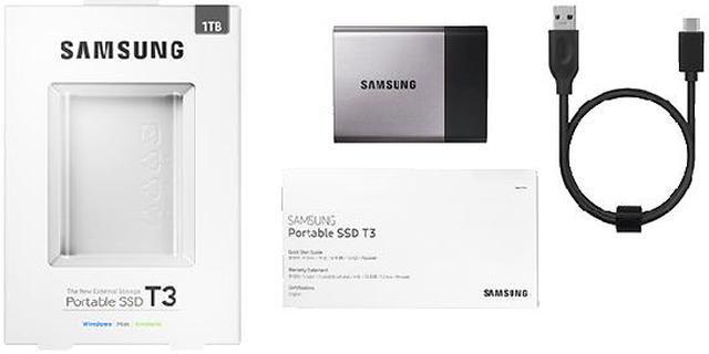 Alt view image 7 of 10 - SAMSUNG T3 Portable 1TB USB 3.1 External Solid State Drive