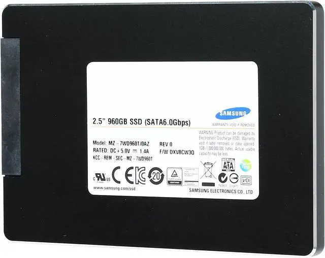Main image of SAMSUNG Data Center Series SV843 2.5" 960GB SATA III V1 MLC VNAND Enterprise Solid State Drive - Certified Refurbished