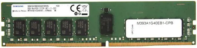Main image of Samsung DDR4 2133MHz CL15 8GB RegECC 1RX4 M393A1G40EB1-CPB 1.2V SAM single pack