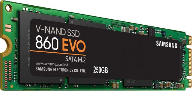 SAMSUNG 860 EVO Series 2.5 250GB SATA III V-NAND 3-bit MLC Internal Solid  State Drive (SSD) MZ-76E250B/AM 