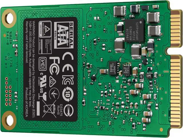 Alt view image 4 of 7 - SAMSUNG 860 EVO Series mSATA 250GB SATA III V-NAND 3-bit MLC Internal Solid State Drive (SSD) MZ-M6E250BW