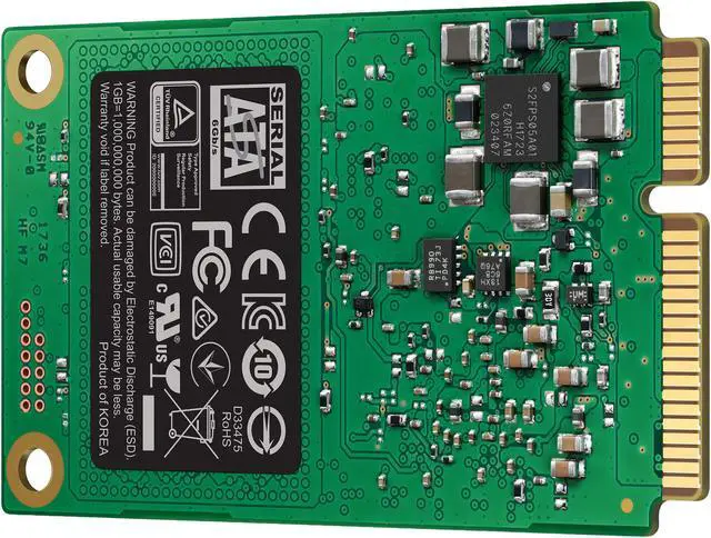 Alt view image 4 of 6 - SAMSUNG 860 EVO Series mSATA 500GB SATA III V-NAND 3-bit MLC Internal Solid State Drive (SSD) MZ-M6E500BW