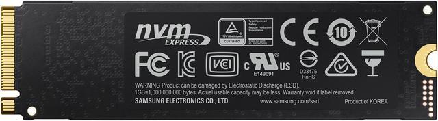 Alt view image 4 of 5 - SAMSUNG 970 EVO M.2 2280 1TB PCIe Gen3. X4, NVMe 1.3 64L V-NAND 3-bit MLC Internal Solid State Drive (SSD) MZ-V7E1T0BW