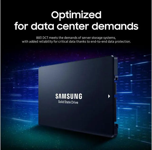 Alt view image 3 of 6 - SAMSUNG 883 DCT MZ-7LH960NE 2.5" 960GB SATA III V-NAND 3-bit MLC Enterprise Solid State Drive