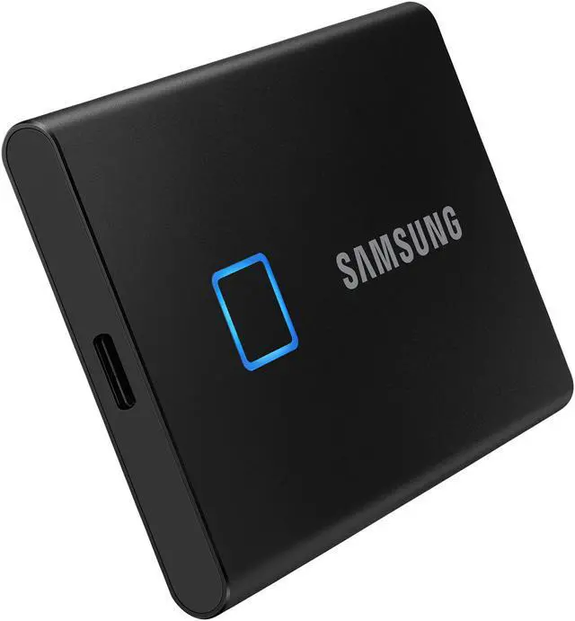Alt view image 4 of 6 - SAMSUNG T7 Touch Portable SSD 1TB - Up to 1050 MB/s - USB 3.2 Gen 2 External Solid State Drive, Black (MU-PC1T0K/WW)