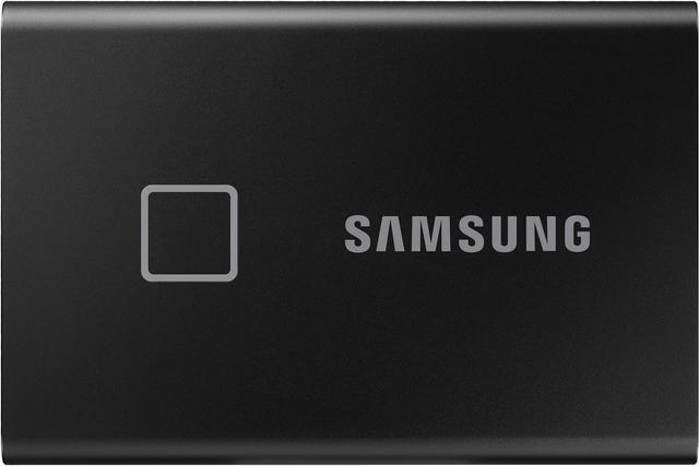 SAMSUNG T7 Touch Portable SSD 2TB - Up to 1050 MB/s - USB 3.2 Gen 2  External Solid State Drive, Black (MU-PC2T0K/WW)